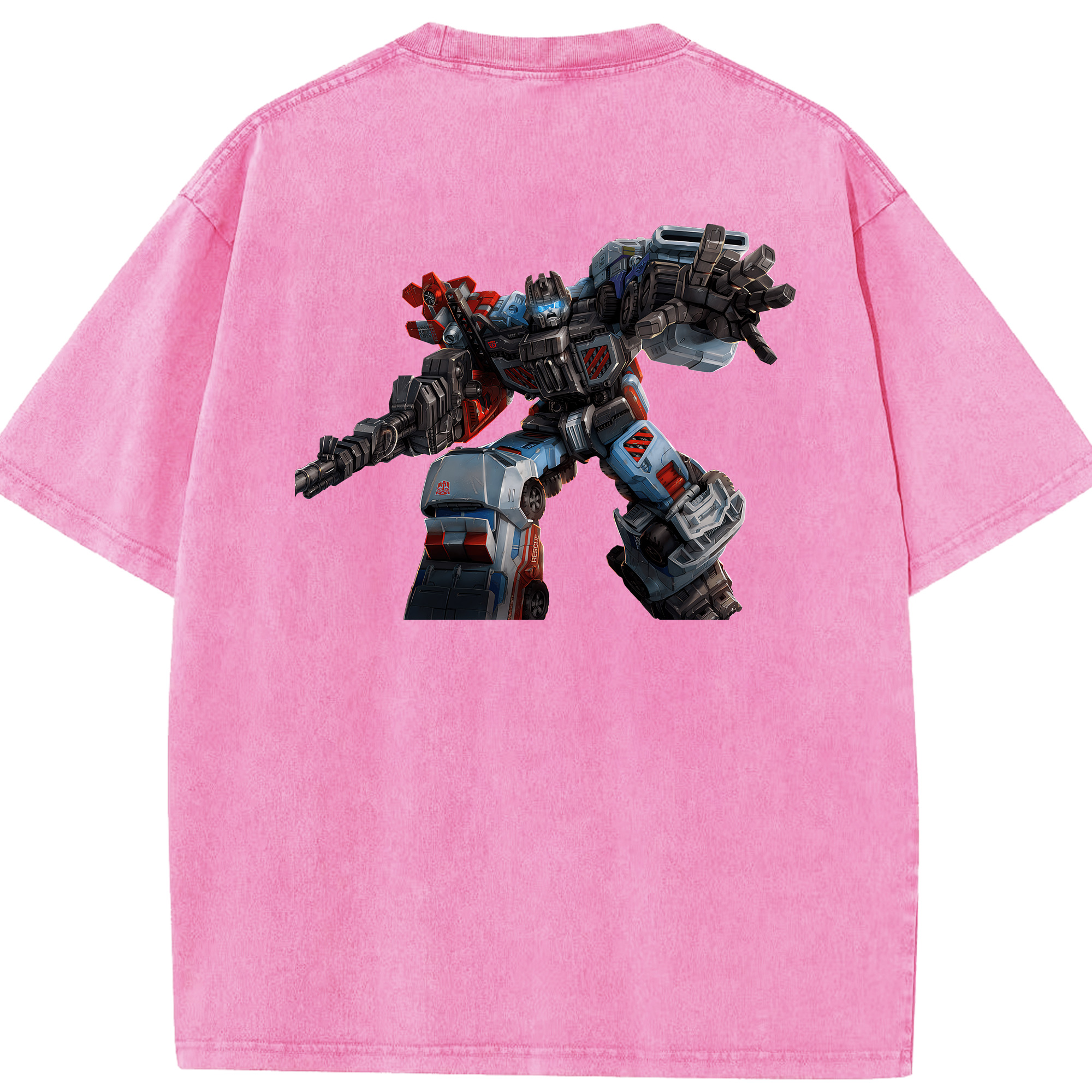 （画像用） Transformers トランスフォーマー 綿100% ヴィンテージ風 半袖Tシャツ（背面プリント）
